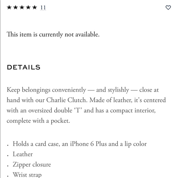 NWT Tory Burch Suede Charlie Clutch Garnet - Picture 6 of 6